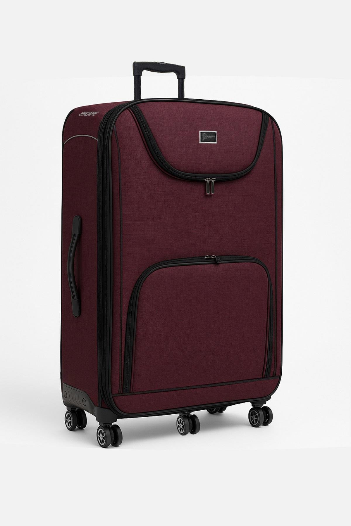 Louisiana Polo Battal Boy Bolonya Kumaş Valiz Bordo 2308