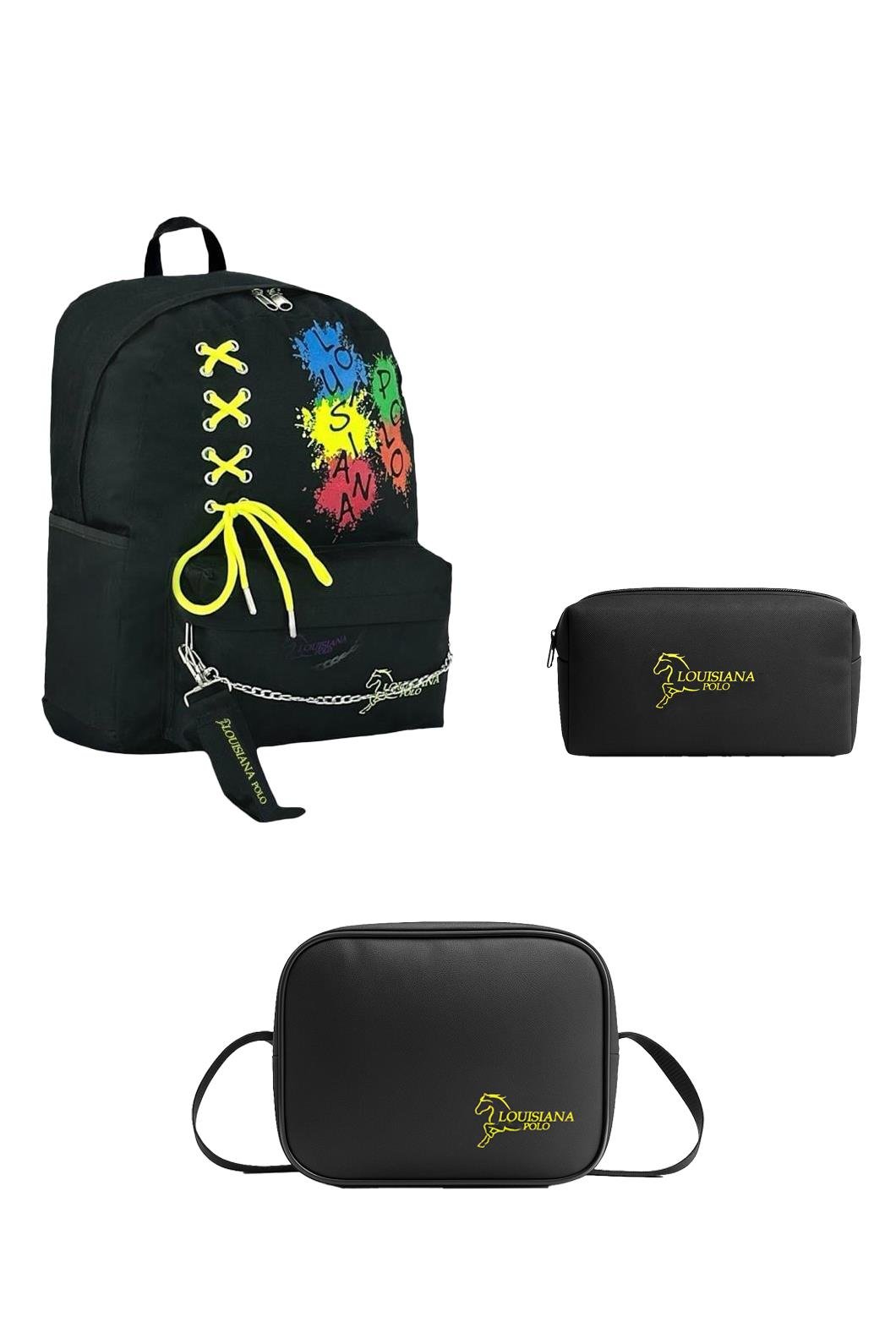 Louisiana Polo Okul Seti – Çanta + Termal Beslenme + Kalemlik  1141 Multicolor 1141