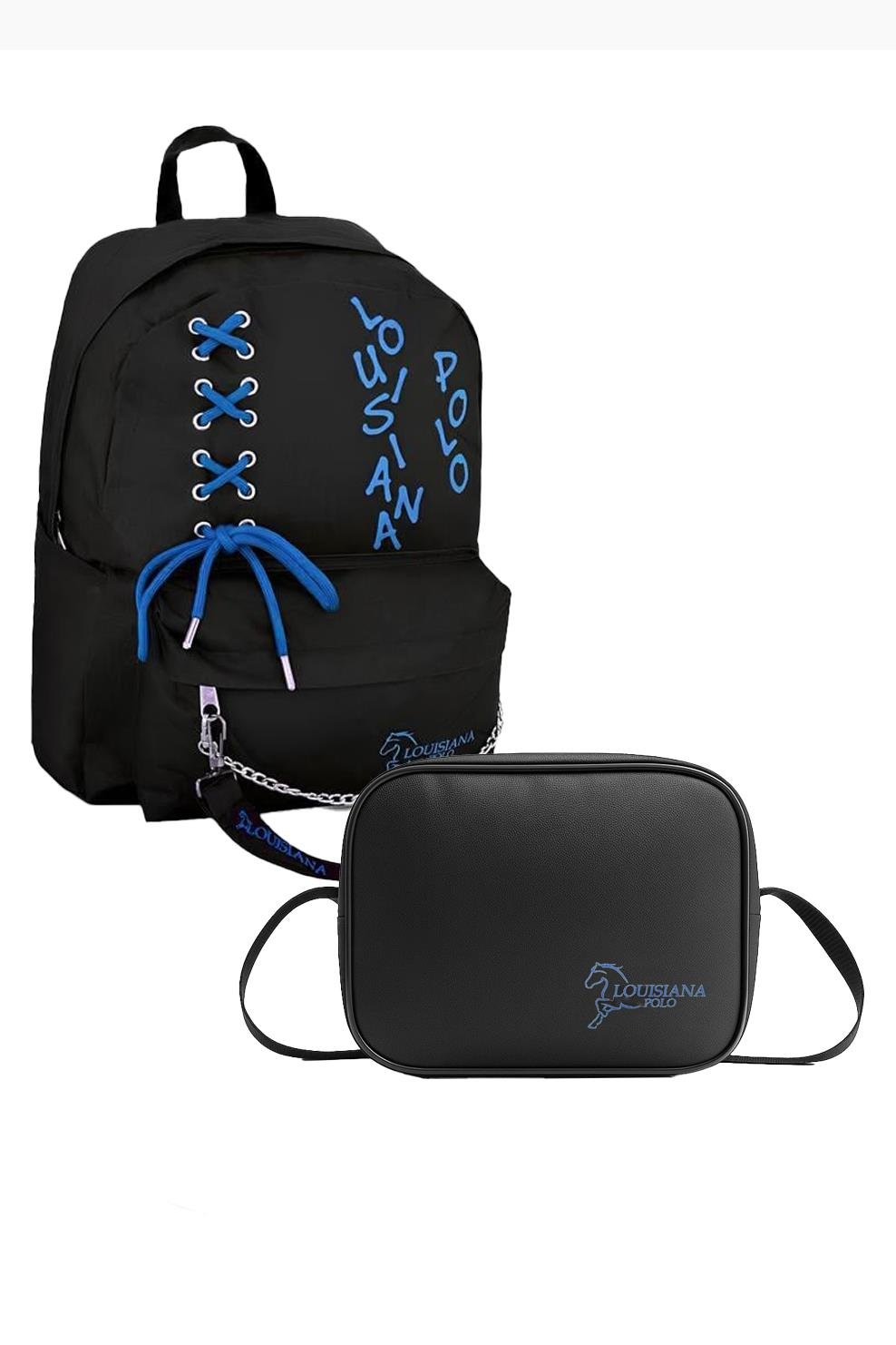 Louisiana Polo Okul Seti – Sırt Çantası + Termal Beslenme Mavi 1141