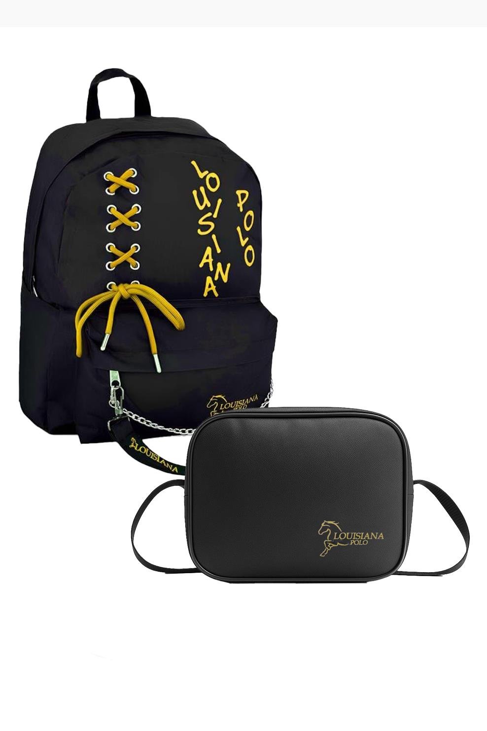 Louisiana Polo Okul Seti – Sırt Çantası + Termal Beslenme Sarı 1147
