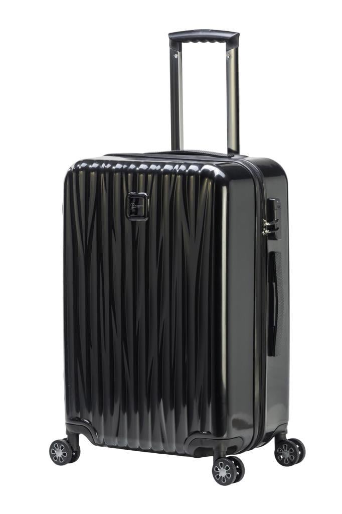 Orta Boy %100 Polikarbon Valiz Parlak Siyah 1815