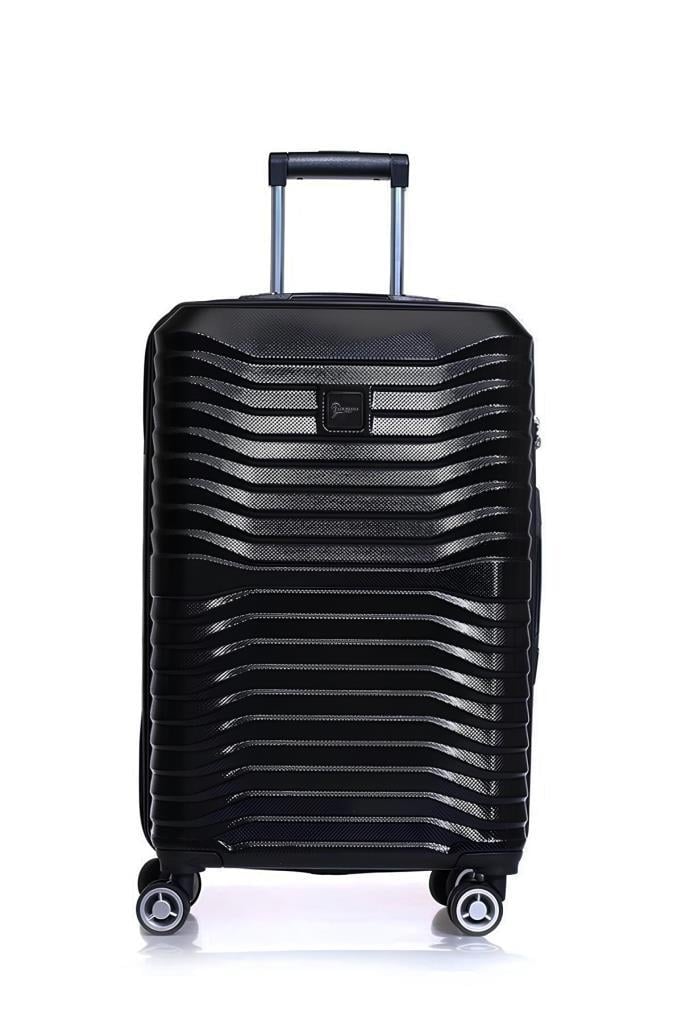 Orta Boy %100 Polikarbon Valiz Siyah 1819