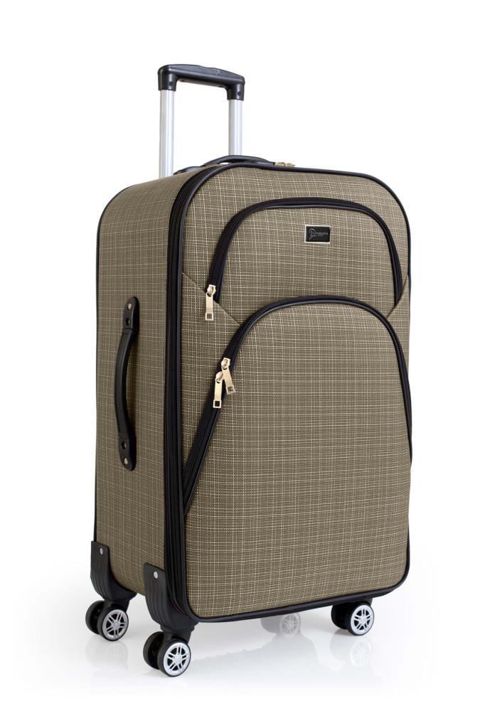 Orta Boy 4 Teker Kumaş Valiz Bej 1081