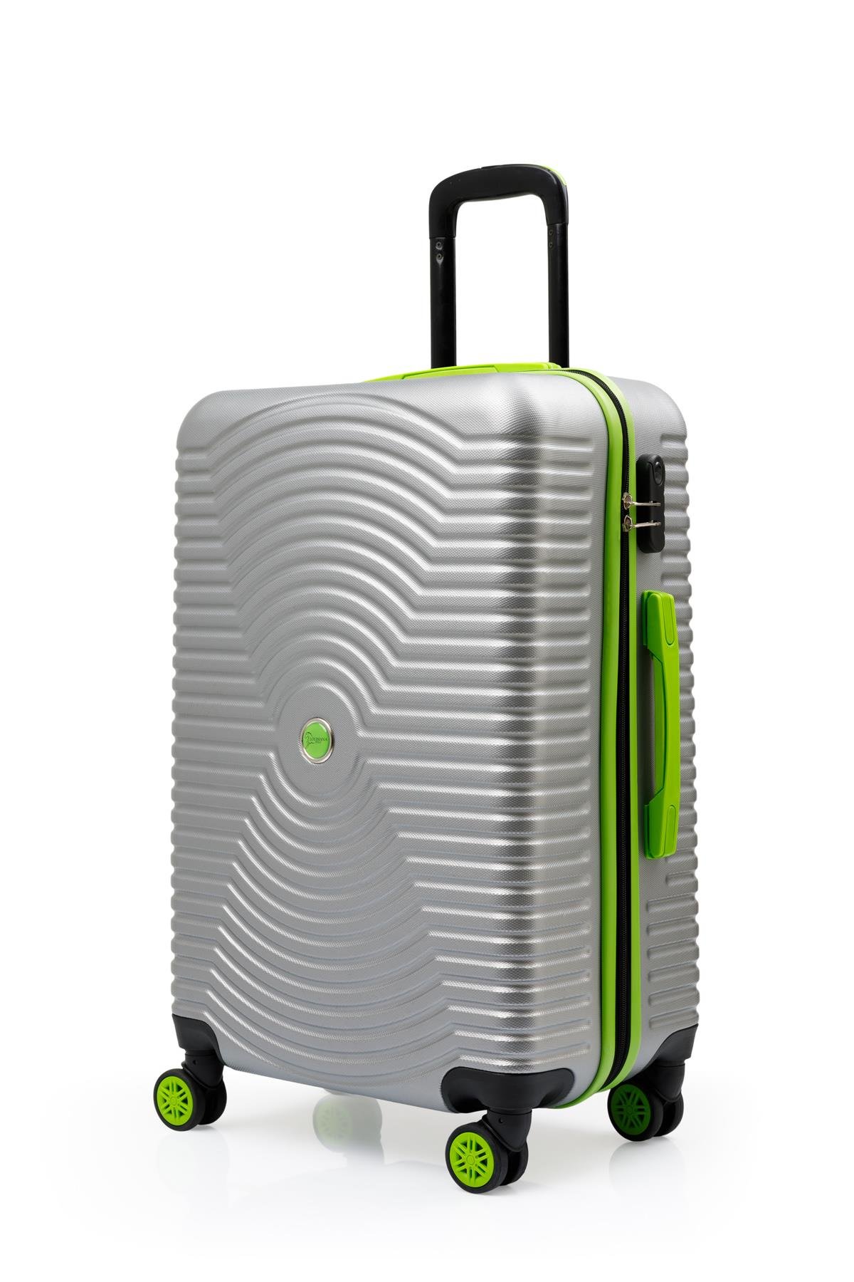 Orta Boy Valiz 4x2 Teker Gri 1169