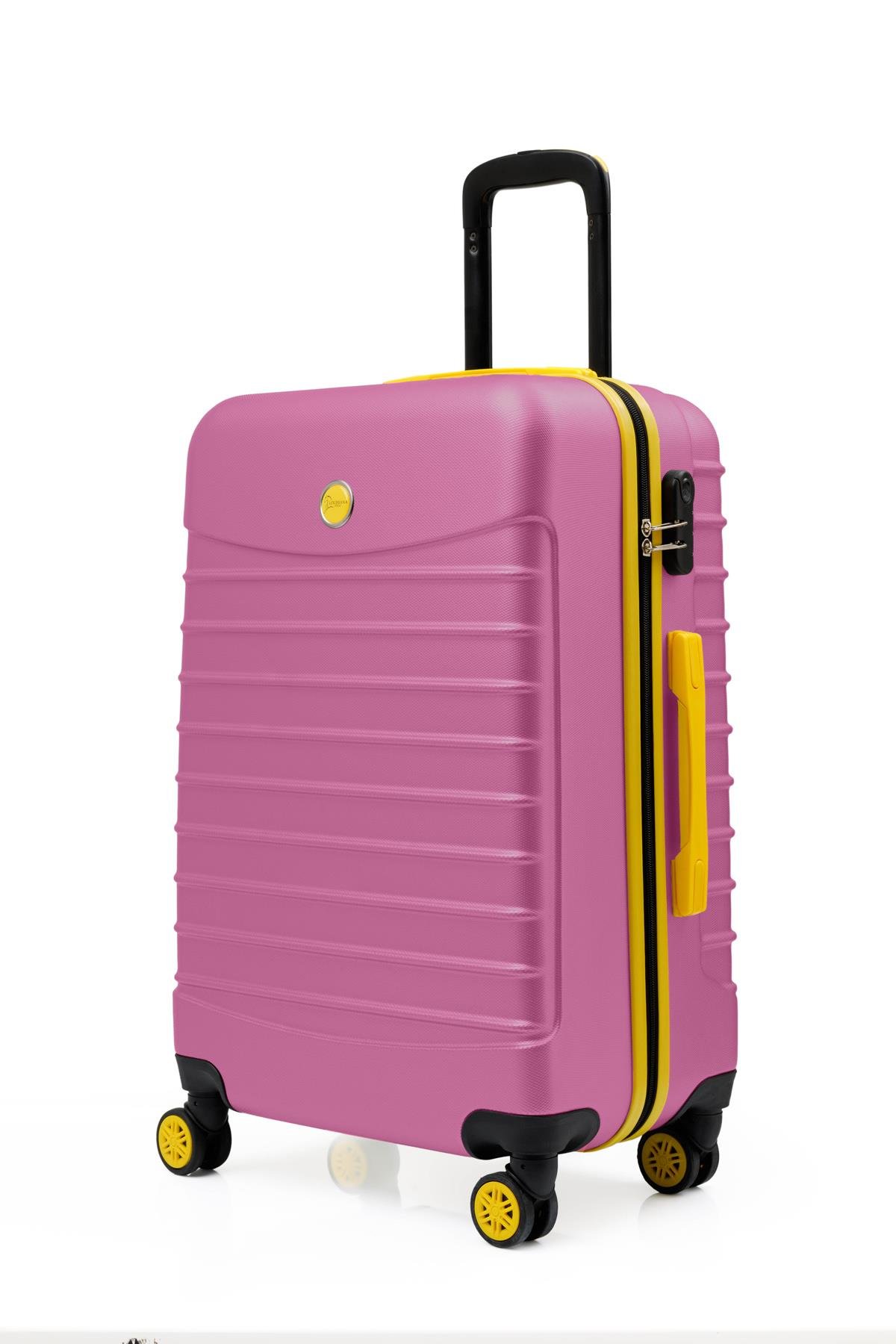 Orta Boy Valiz 4x2 Teker Pembe 1168