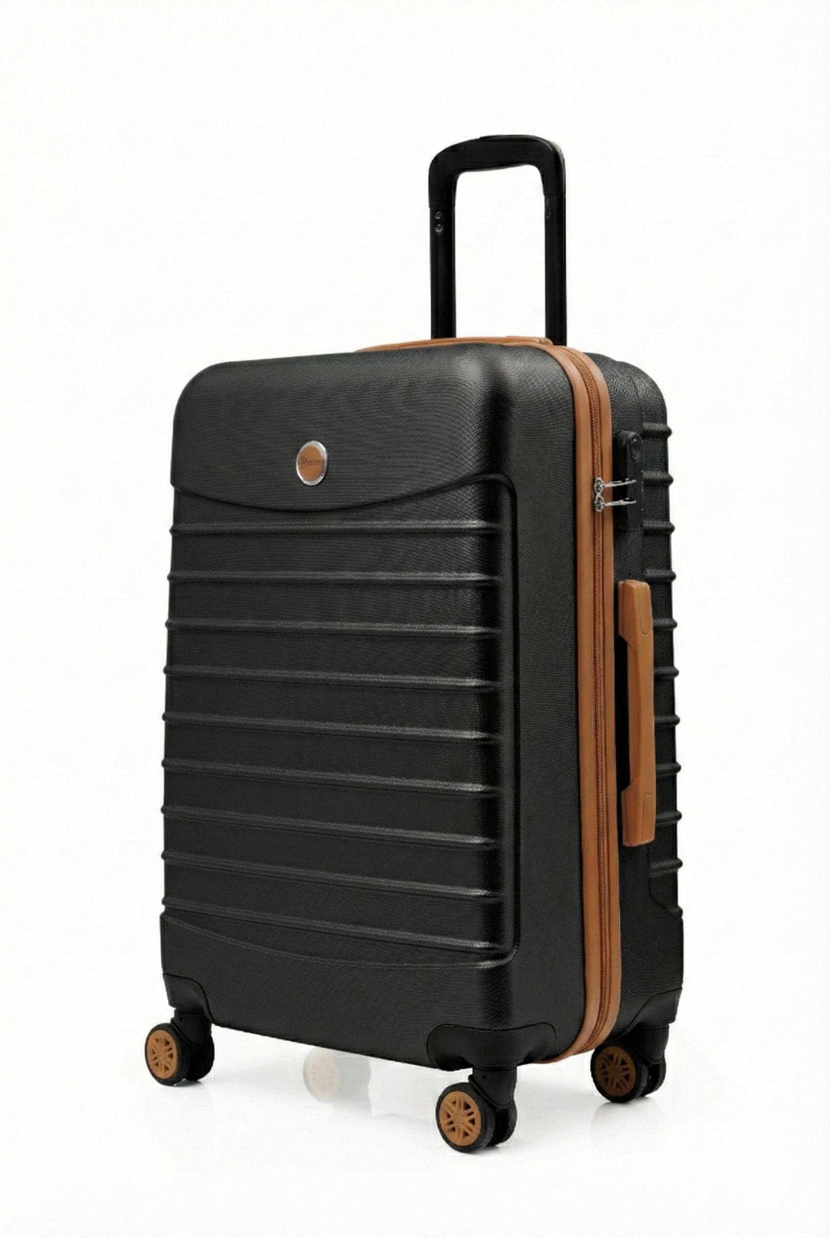 Orta Boy Valiz 4x2 Teker Siyah-Taba 1168