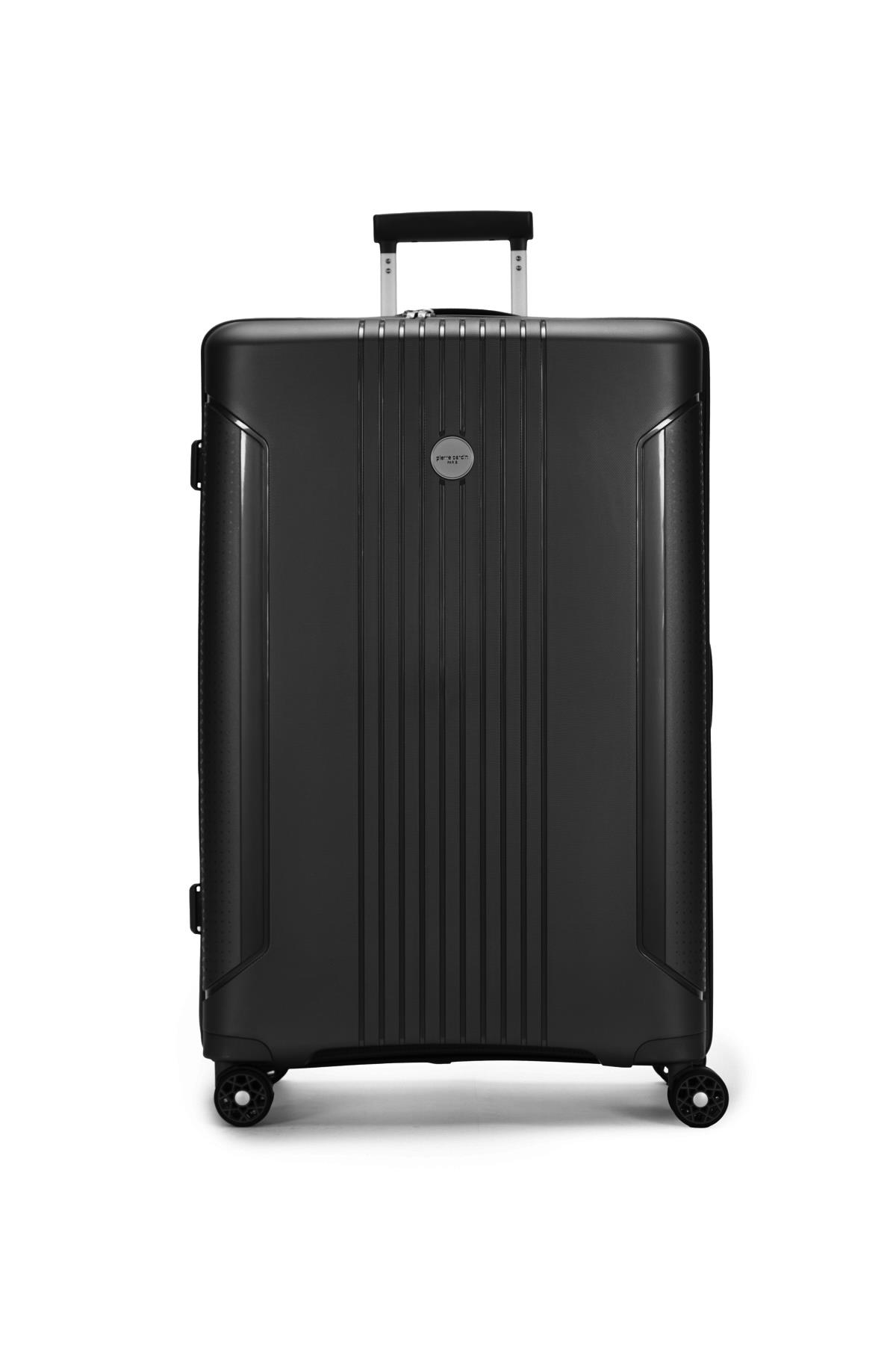 Pierre Cardin Büyük Boy %100 Polipropilen Valiz Siyah 04PC7060