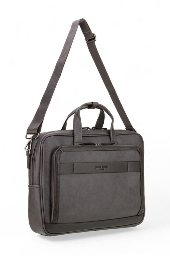 Pierre Cardin Erkek Laptop Evrak Çantası Gri 01pc00111