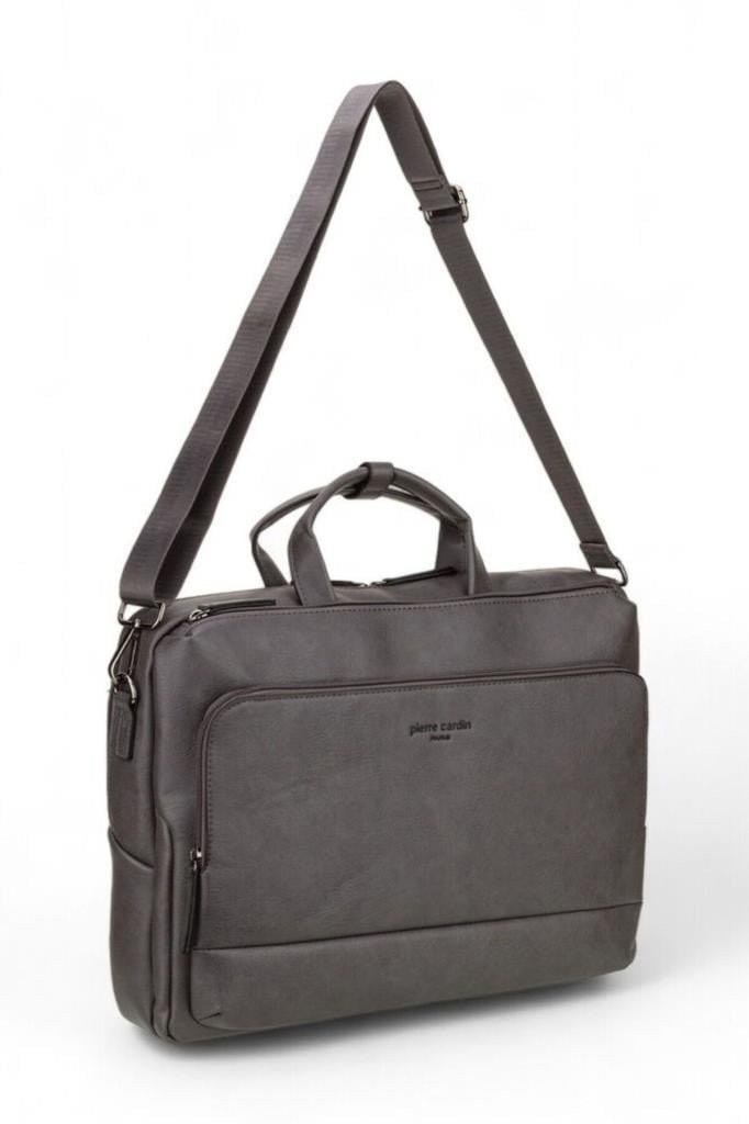 Pierre Cardin Erkek Laptop Evrak Çantası Gri 01pc00109