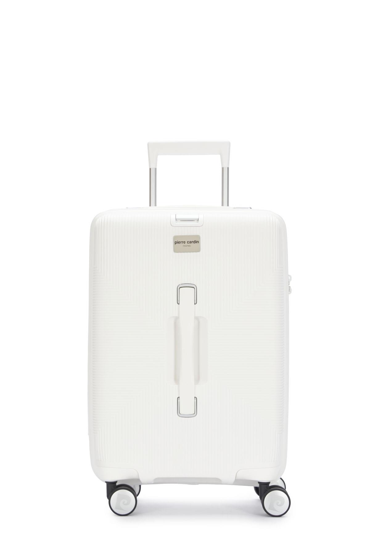 Pierre Cardin Kabin Boy %100 Polipropilen Valiz Beyaz 04PC7080