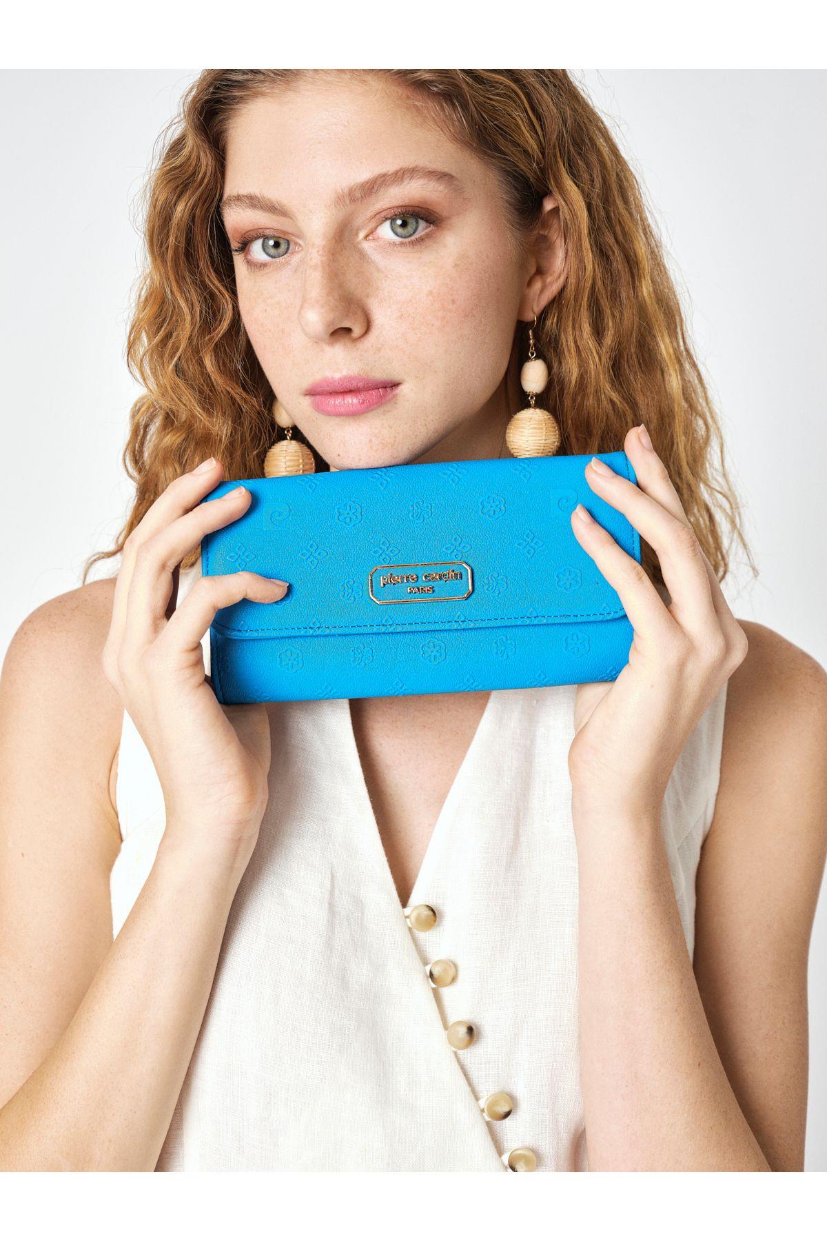 Pierre Cardin Kadın Cüzdan Turkuaz 06pc25y600-P Tk