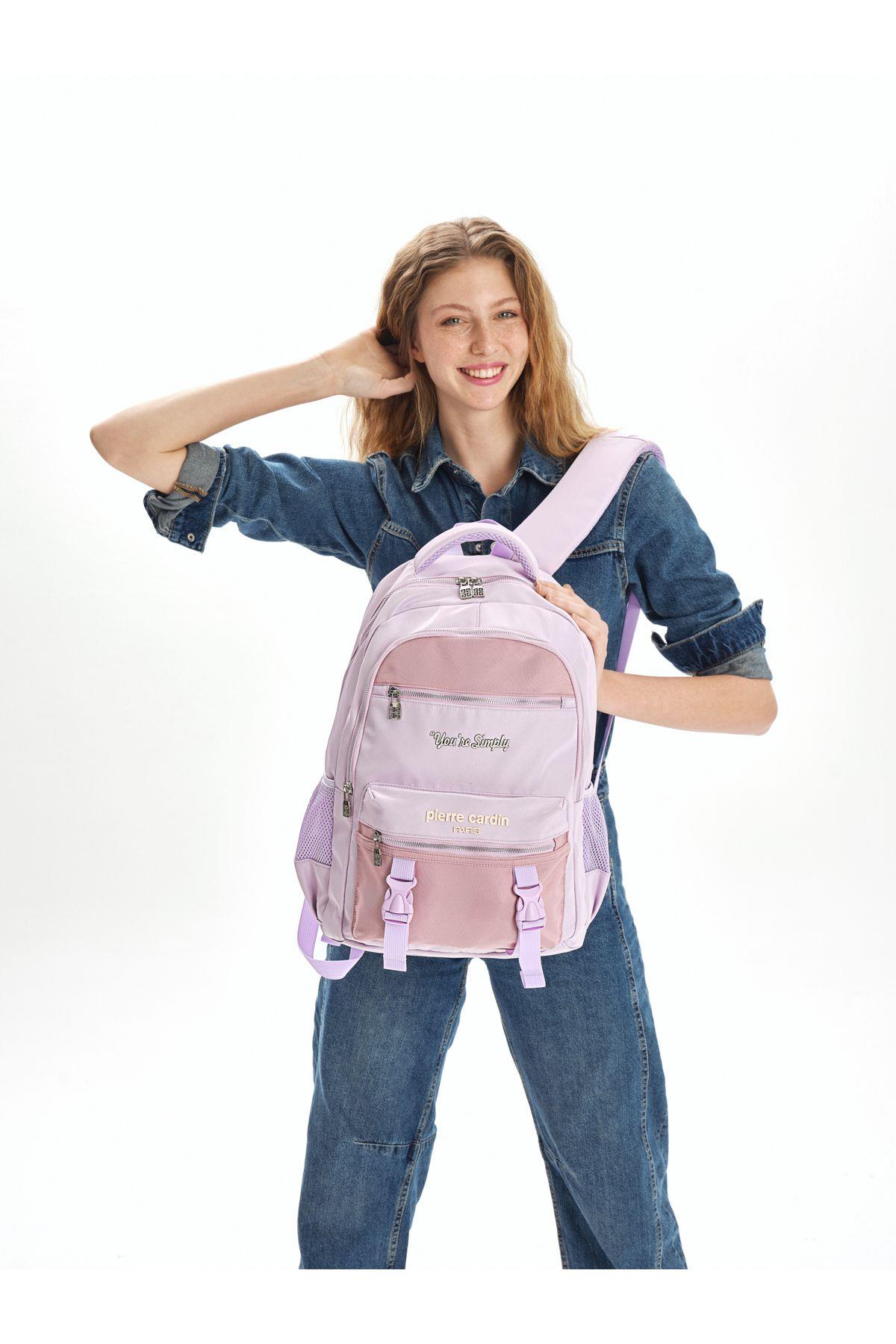 Pierre Cardin Okul Sırt Çantası Mor 07Pct1591-Mr