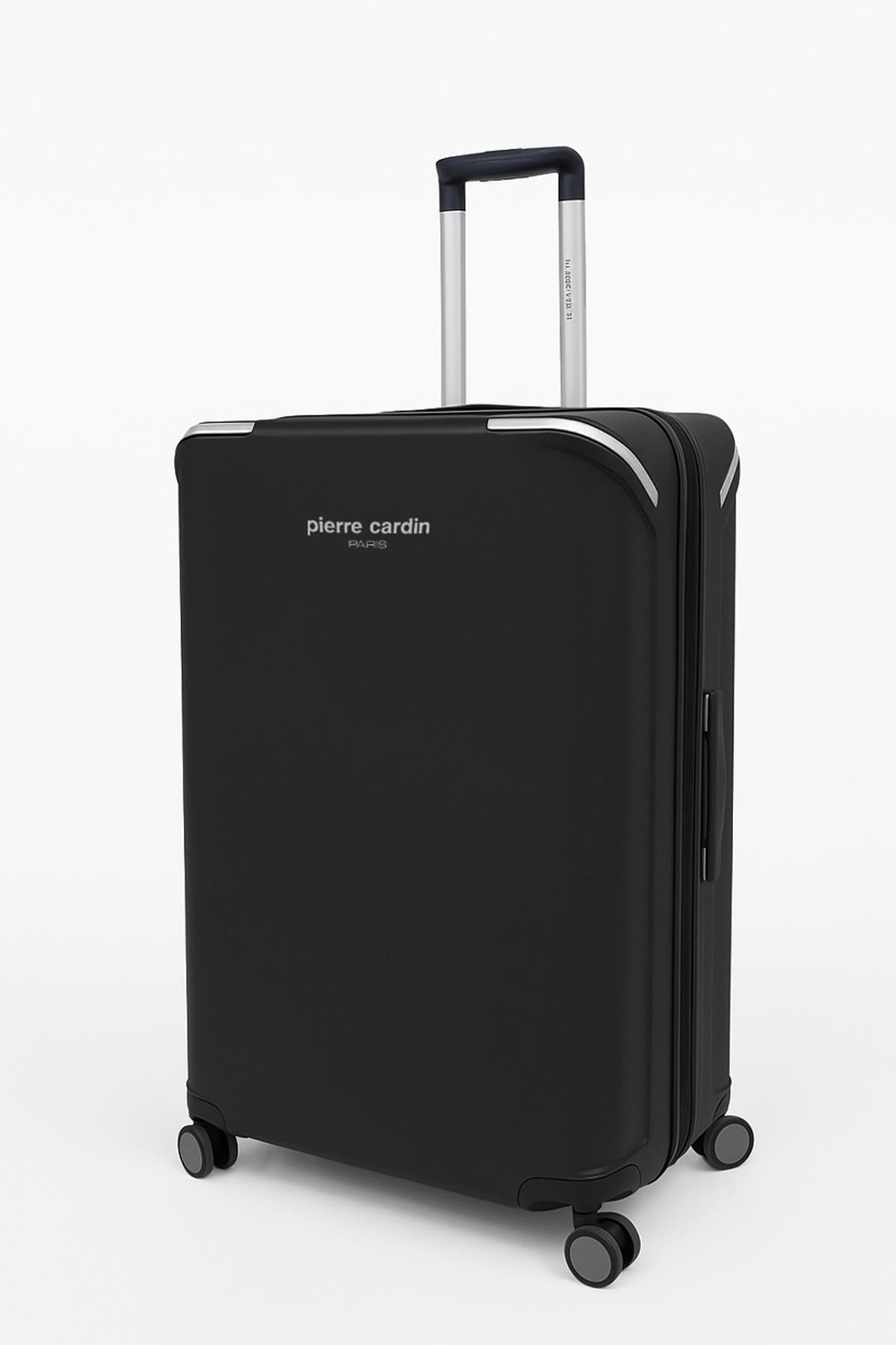 Pierre Cardin Orta Boy %100 Polipropilen Valiz Siyah 04PC7090