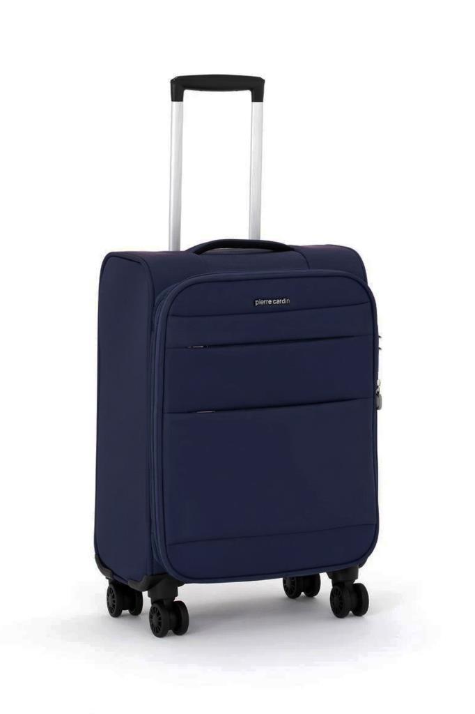 Pierre Cardin Ultra Light Hafif Lüx Kumaş Kabin Boy Valiz Lacivert 04PC4200