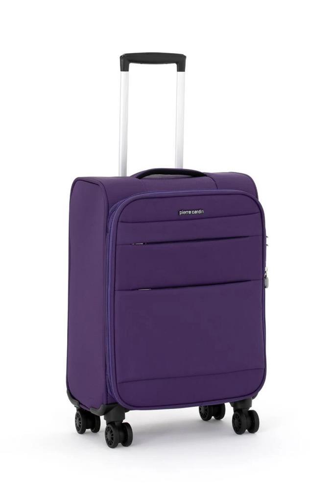 Pierre Cardin Ultra Light Hafif Lüx Kumaş Kabin Boy Valiz Mor 04PC4200