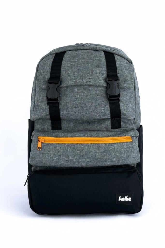 Trend Okul Sırt Çantası (Laptop Bölmeli) Antrasit- Siyah 1154