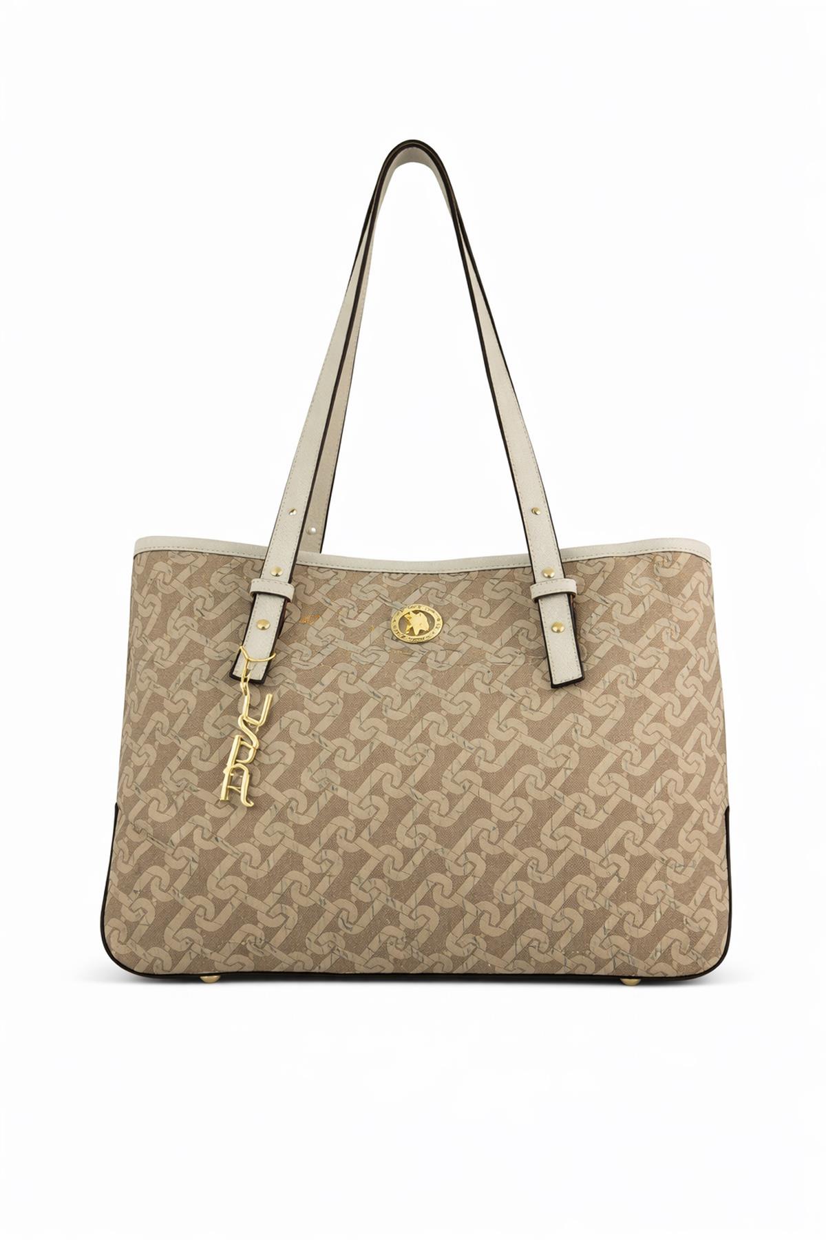 U.S. Polo Assn. Omuz Askılı Kadın Çanta Bej Us24100