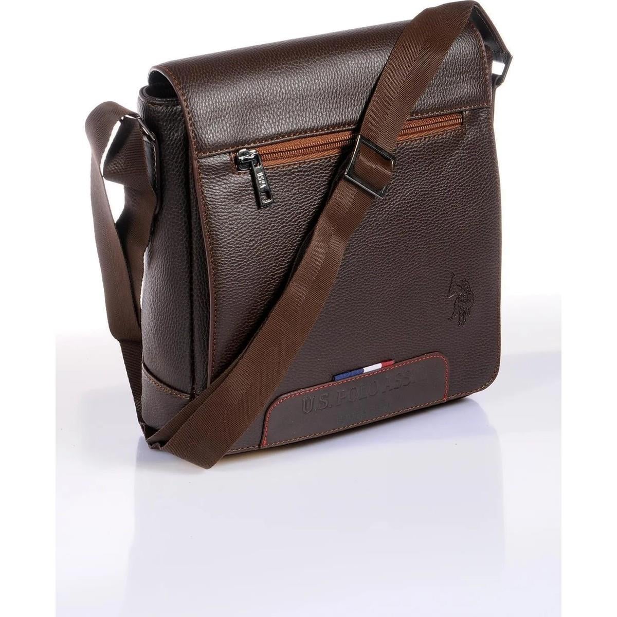 U.S. Polo Assn. Erkek Çapraz Askılı Çanta Kahverengi 8426