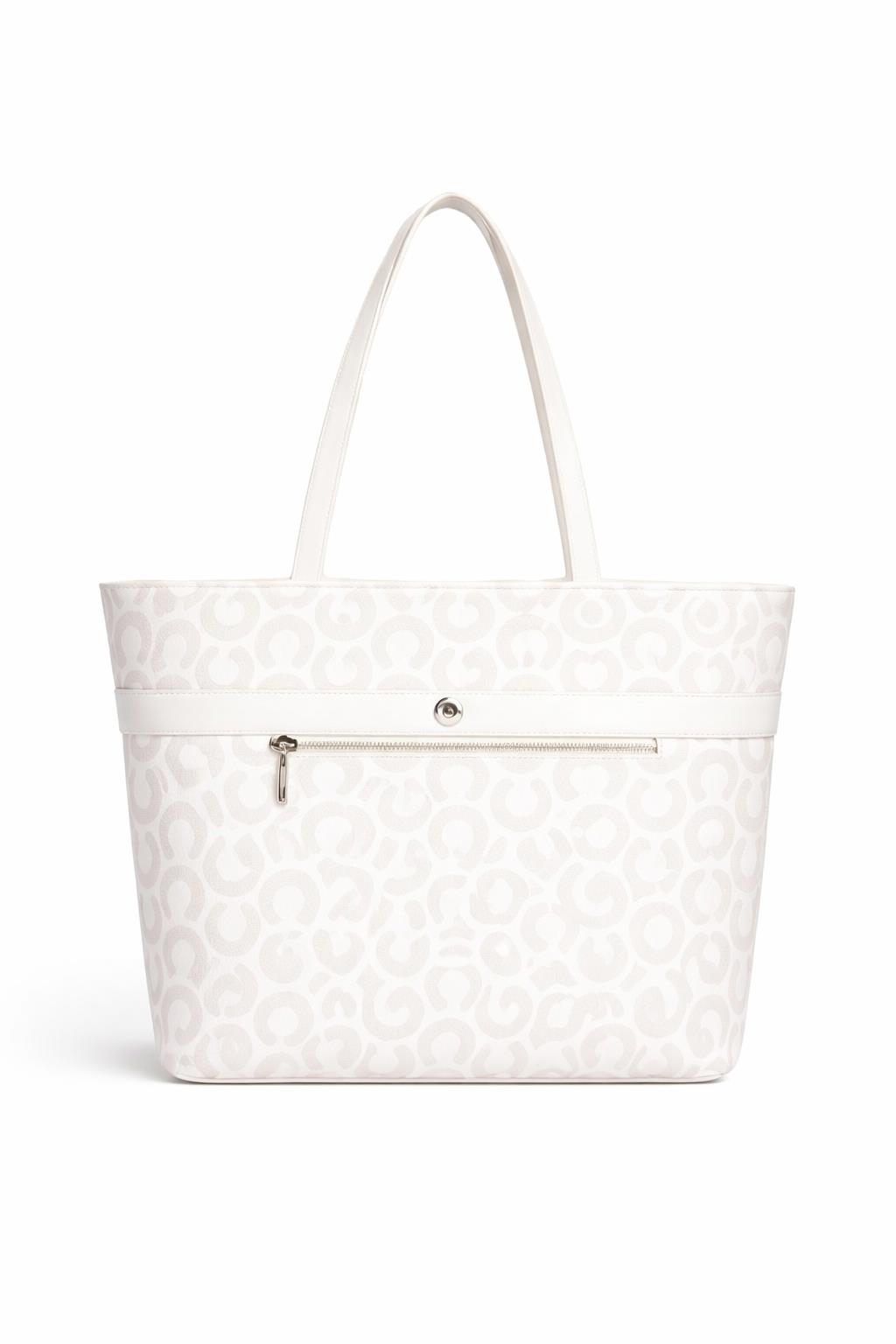 U.S. Polo Assn. Kadın Omuz Çanta Beyaz Gri-Beyaz Us23202