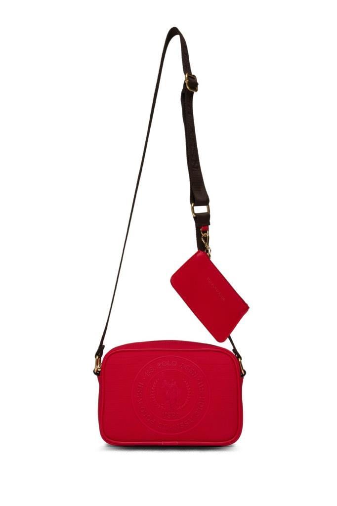 U.S. Polo Assn. Çapraz Askılı Kadın Çanta Kırmızı Us25275