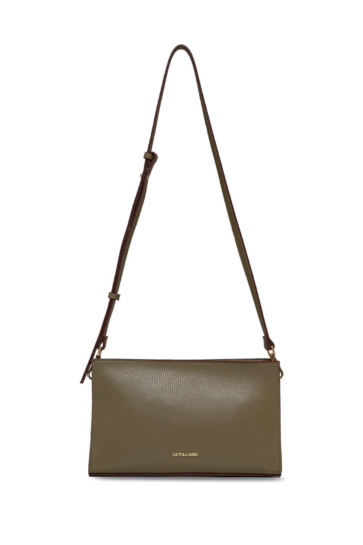 U.S. Polo Assn. Çapraz Askılı Kadın Çanta Haki Us25185