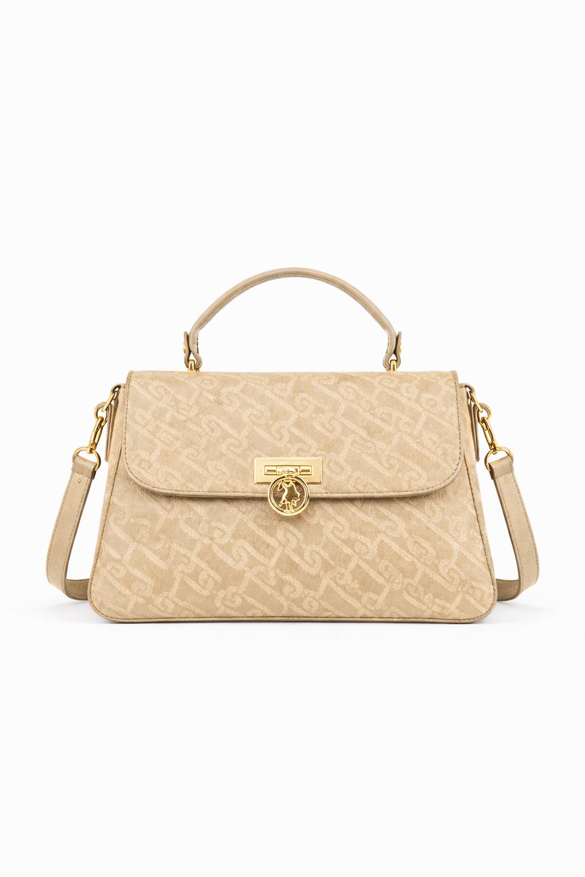 U.S. Polo Assn. Çapraz Askılı Kadın Çanta Bej Us24102