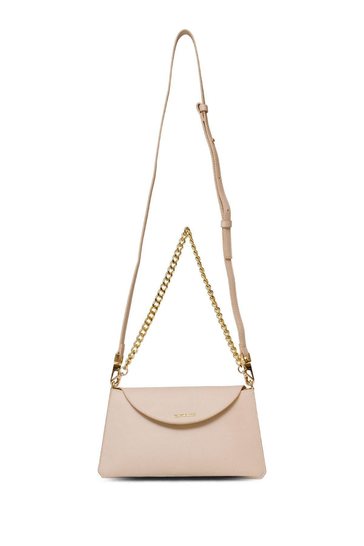 U.S. Polo Assn. Çapraz Askılı Kadın Çanta Bej Us25118