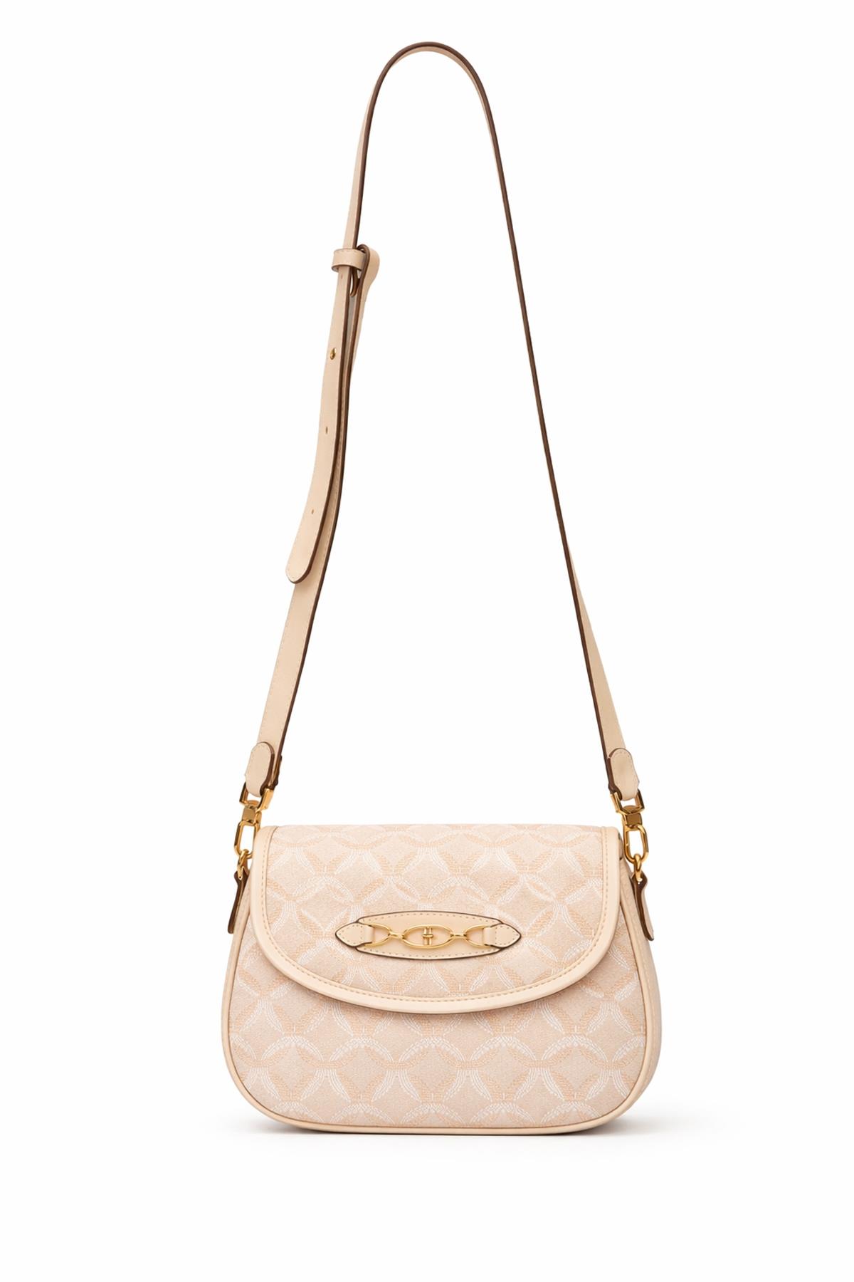 U.S. Polo Assn. Çapraz Askılı Kadın Çanta Bej Us24357