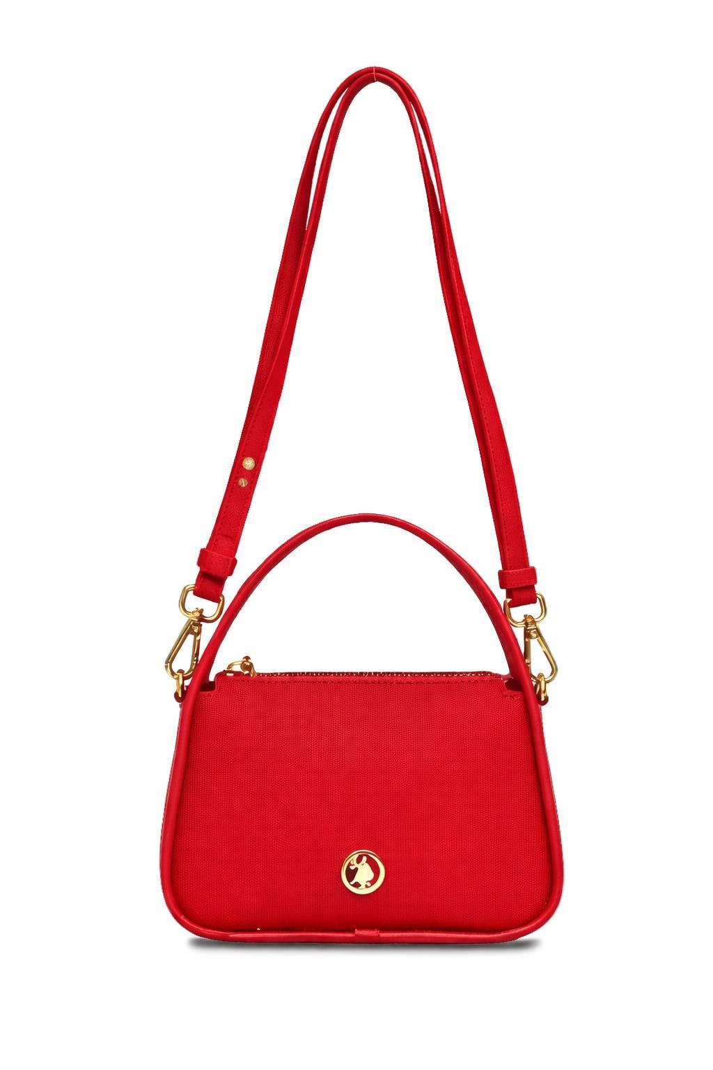 U.S. Polo Assn. Çapraz Askılı Kadın Çanta Kırmızı Us25259