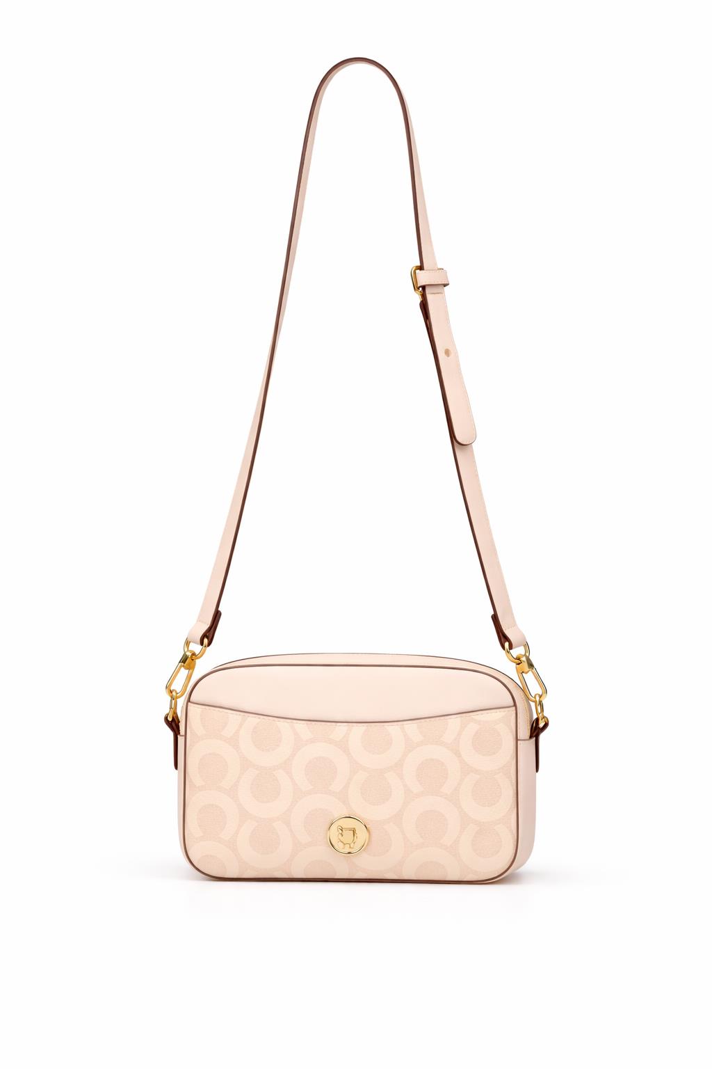 U.S. Polo Assn. Çapraz Askılı Kadın Çanta Bej Us24201