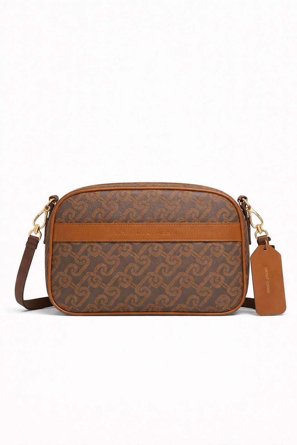 U.S. Polo Assn. Çapraz Askılı Kadın Çanta Kahve Us23506