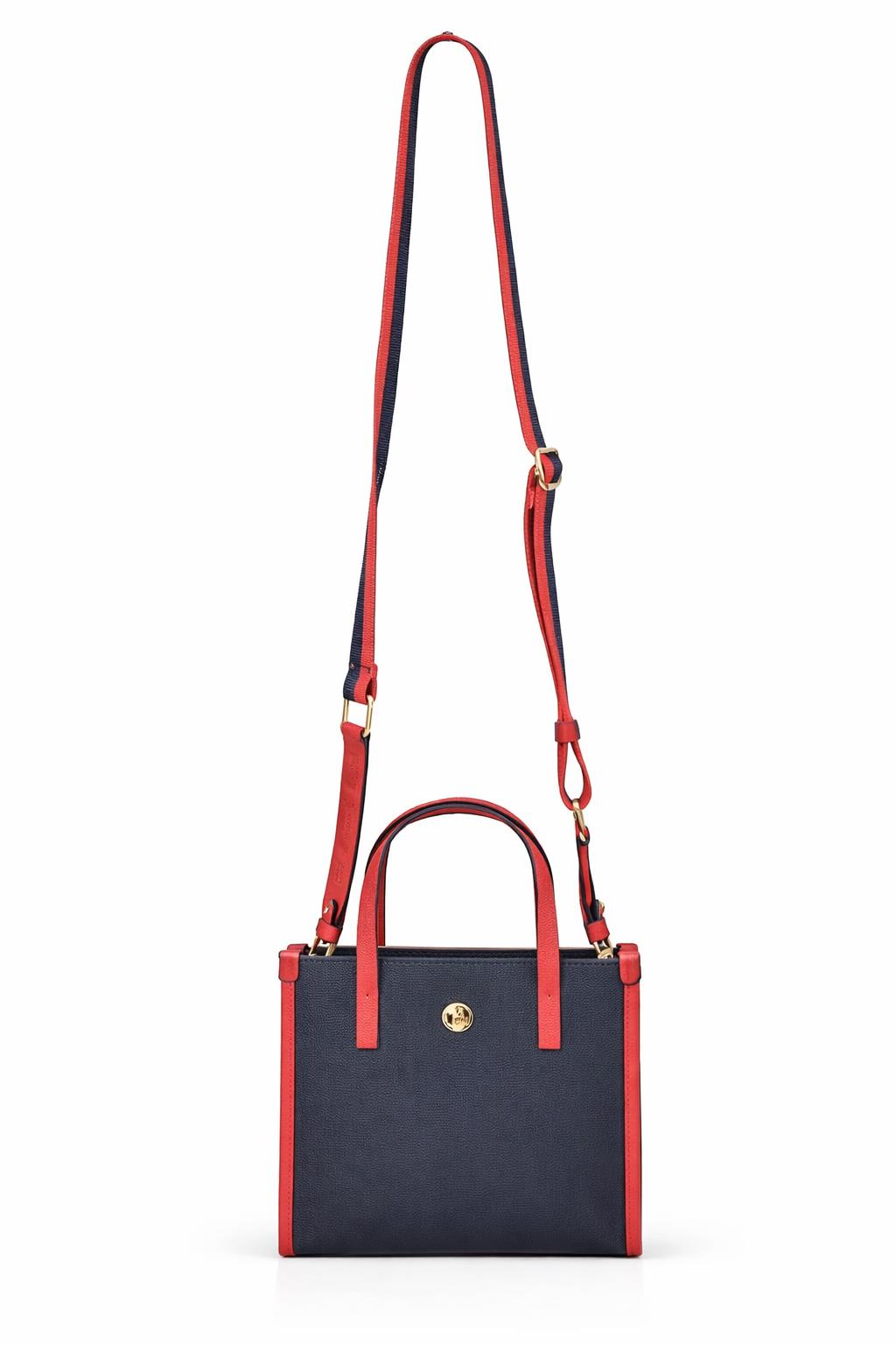 U.S. Polo Assn. Çapraz Askılı Kadın Çanta Lacivert-Beyaz-Kırmızı Us24293