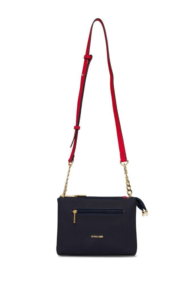 U.S. Polo Assn. Çapraz Askılı Kadın Çanta Lacivert-Kırmızı Us25253