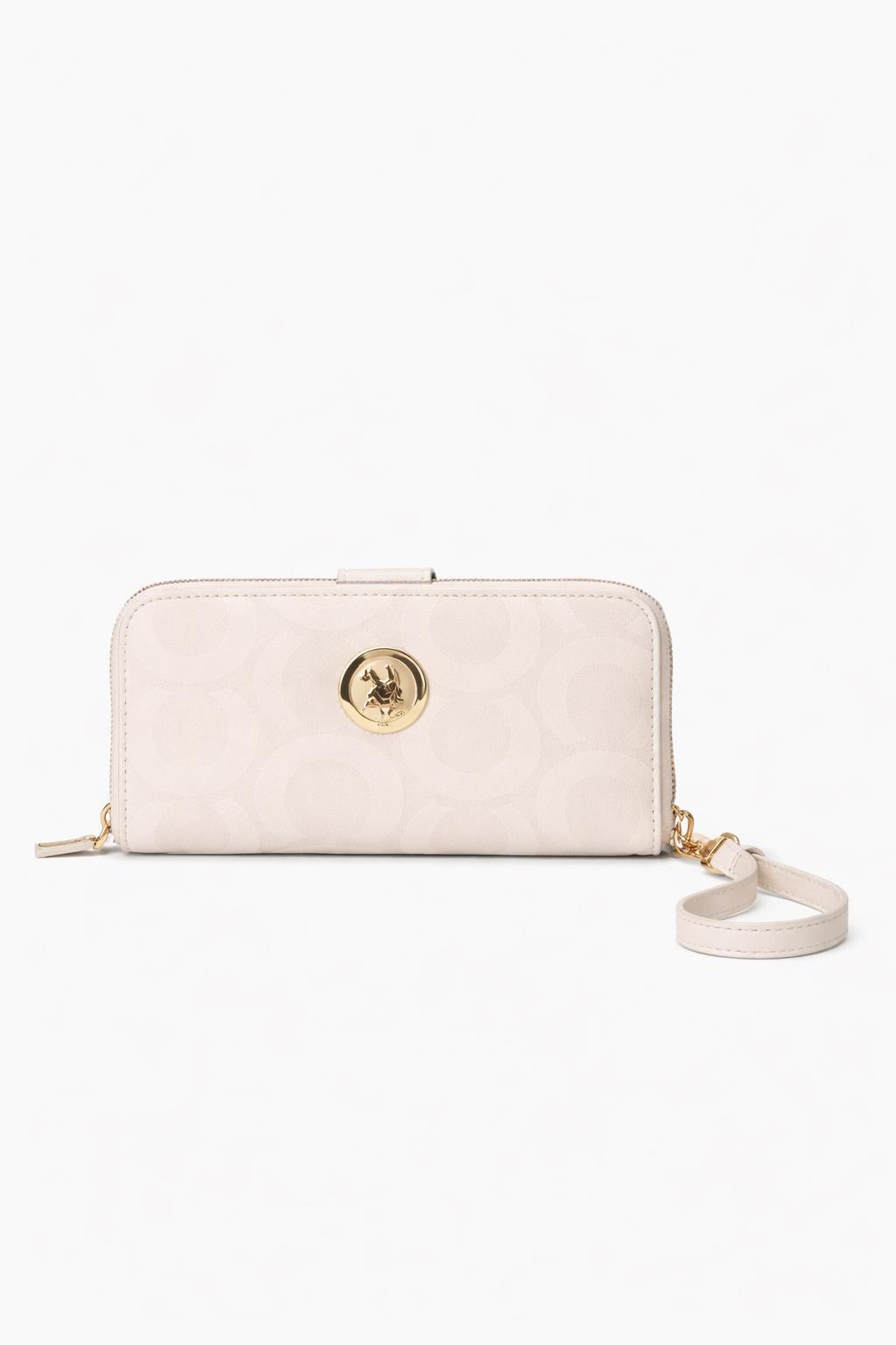 U.S. Polo Assn. Kadın Cüzdanı Ekru Usc25363