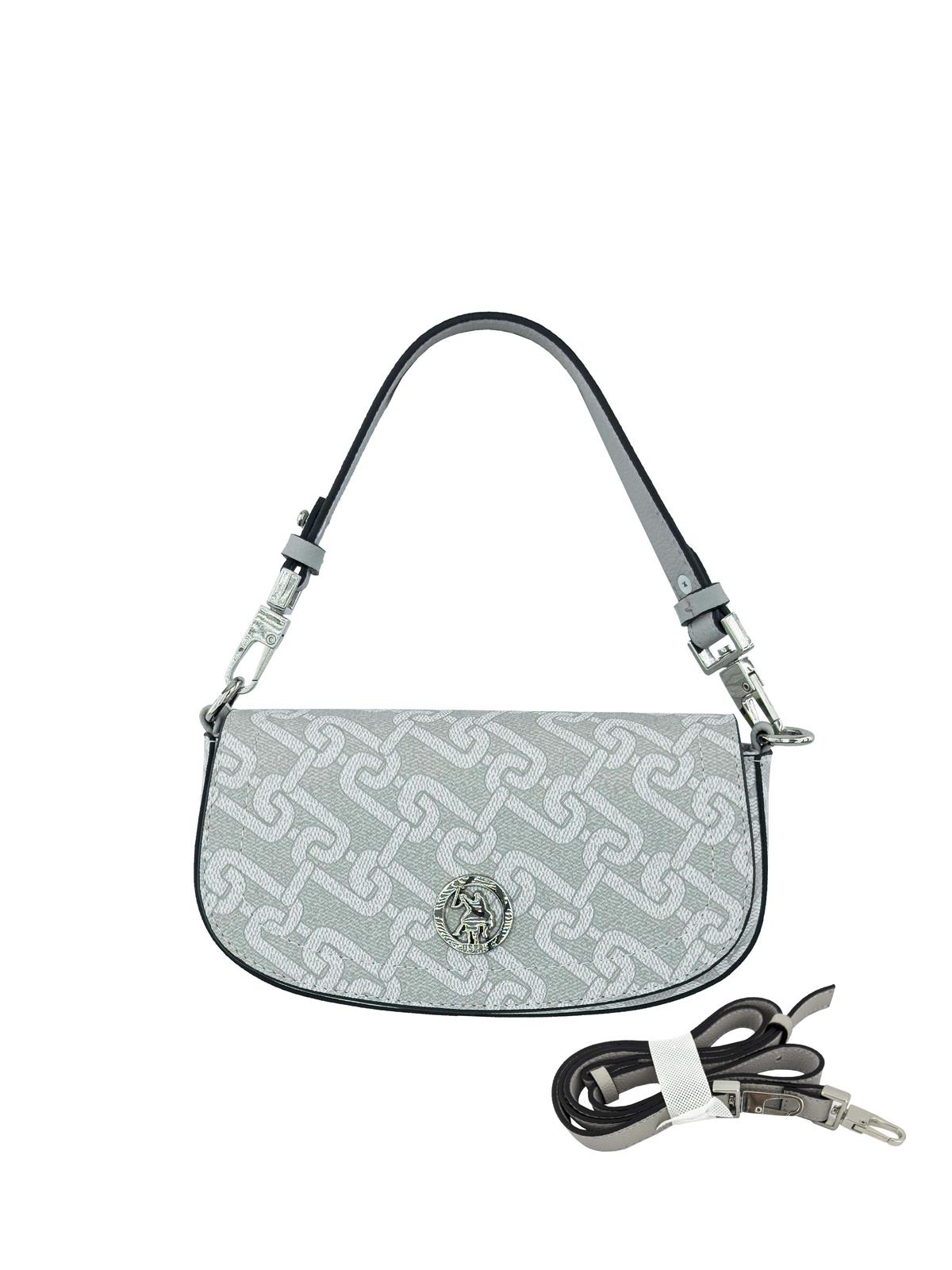 U.S. Polo Assn. Kadın Çapraz Askıl Çanta Beyaz - Gri Us24115