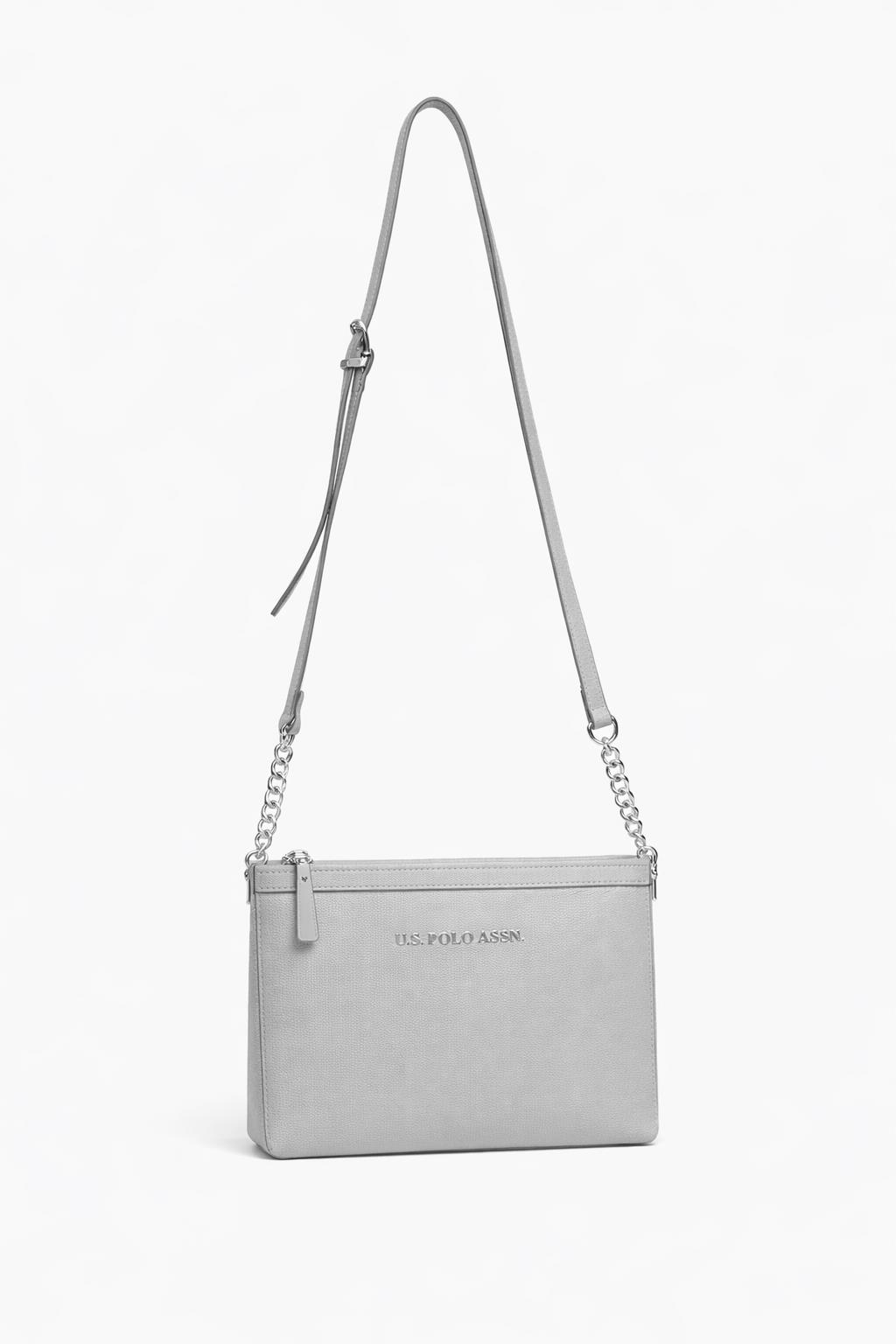 U.S. Polo Assn. Çapraz Askılı Kadın Çanta Açık Gri Us23259