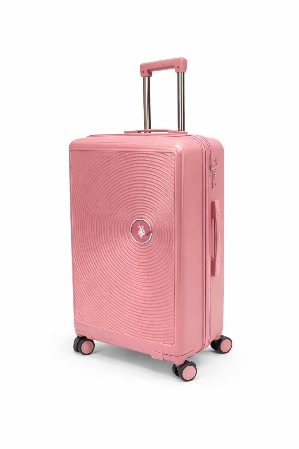 U.S. Polo Assn. Orta Boy %100 Polipropilen Valiz Pudra 26040