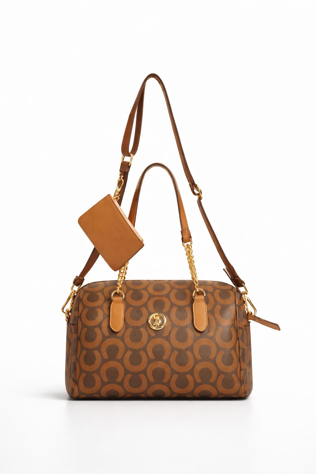 U.S. Polo Assn. Çapraz Askılı Kadın Çanta Kahve Us23585