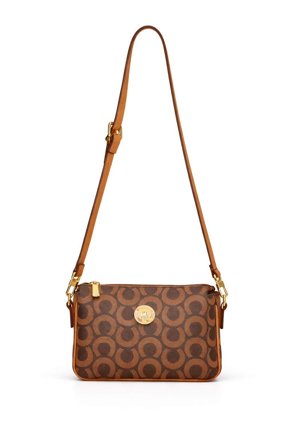 U.S. Polo Assn. Çapraz Askılı Kadın Çanta Kahve Us24201