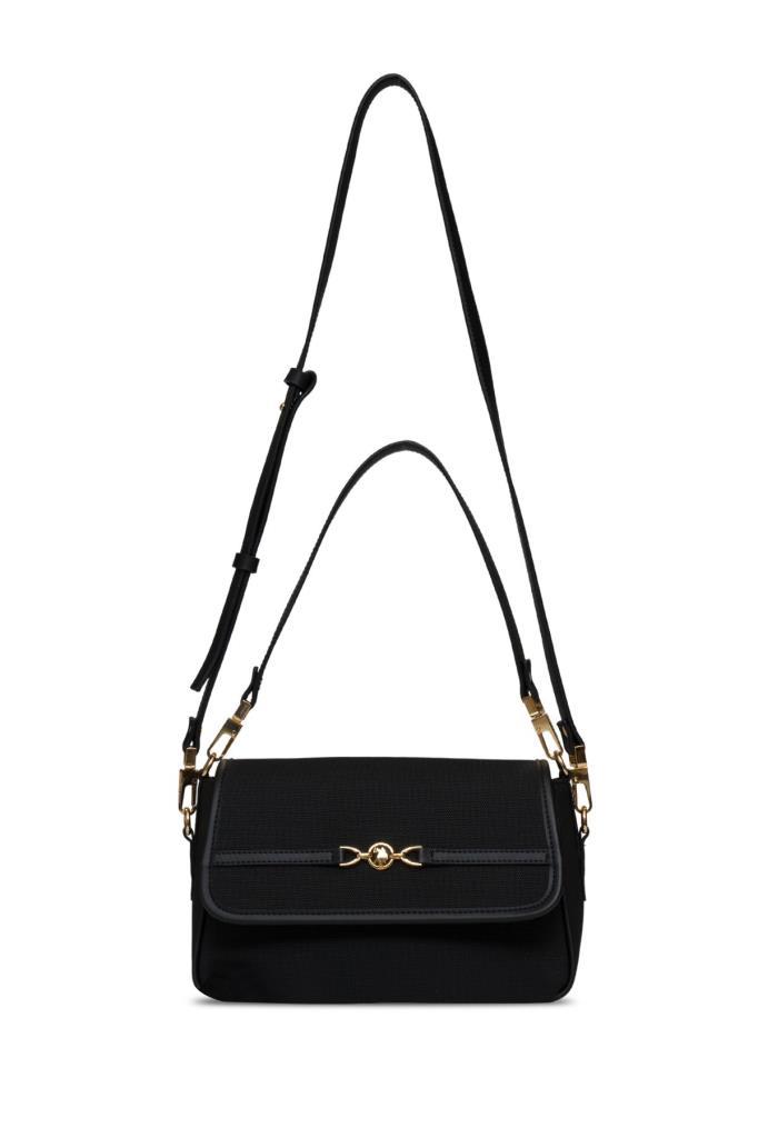 U.S. Polo Assn. Çapraz Askılı Kadın Çanta Siyah Us25241