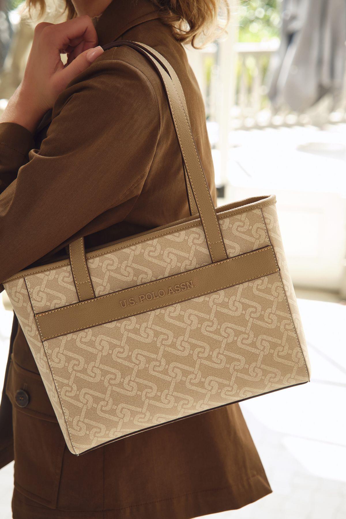 U.S. Polo Assn. Kadın Omuz Çanta Bej Us23514