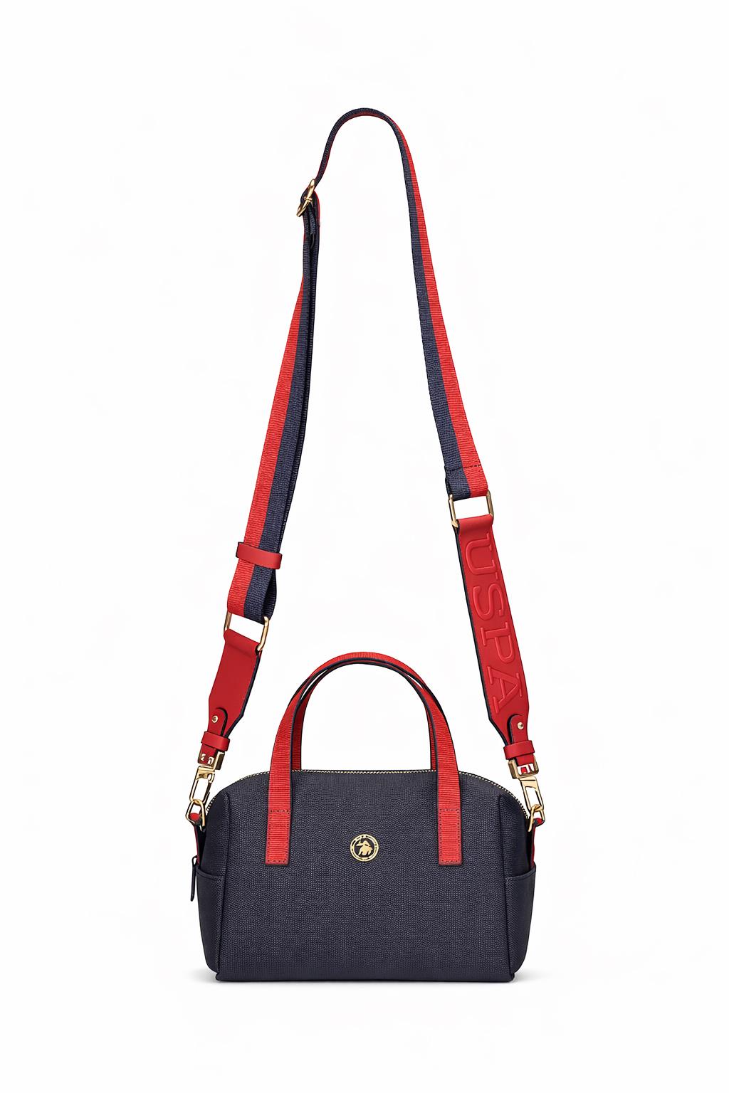 U.S. Polo Assn. Çapraz Askılı Kadın Çanta Lacivert-Kırmızı-Beyaz Us24284
