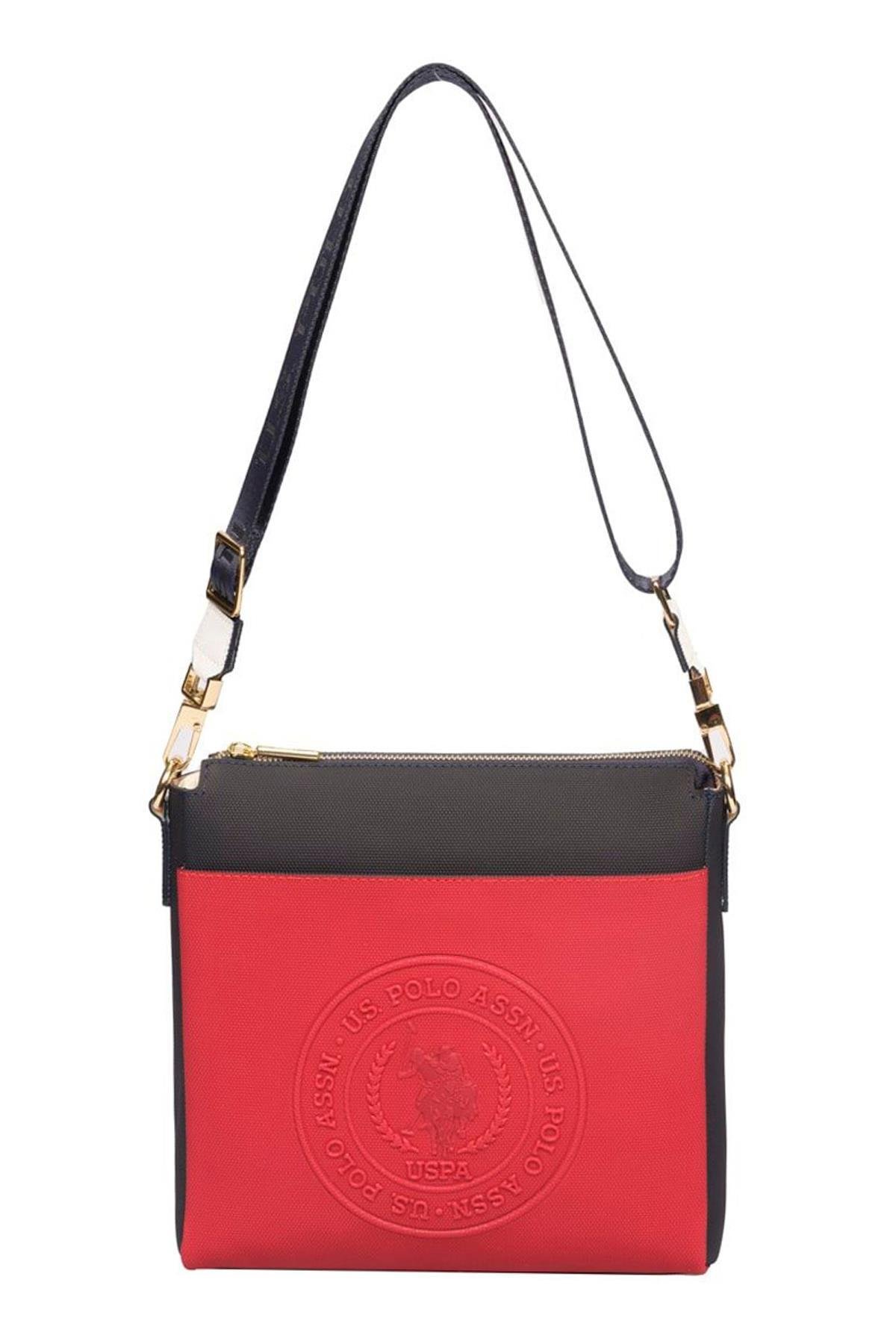 U.S. Polo Assn. Çapraz Askılı Kadın Çanta Lacivert-Kırmızı Us23311