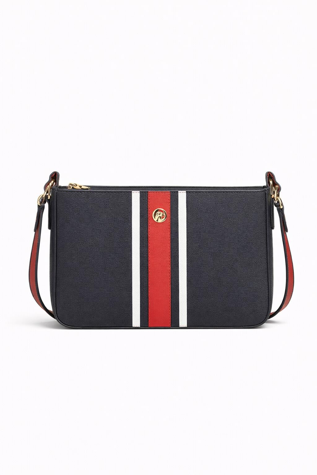 U.S. Polo Assn. Kadın Çapraz  Çanta Lacivert-Beyaz-Kırmızı Us24262