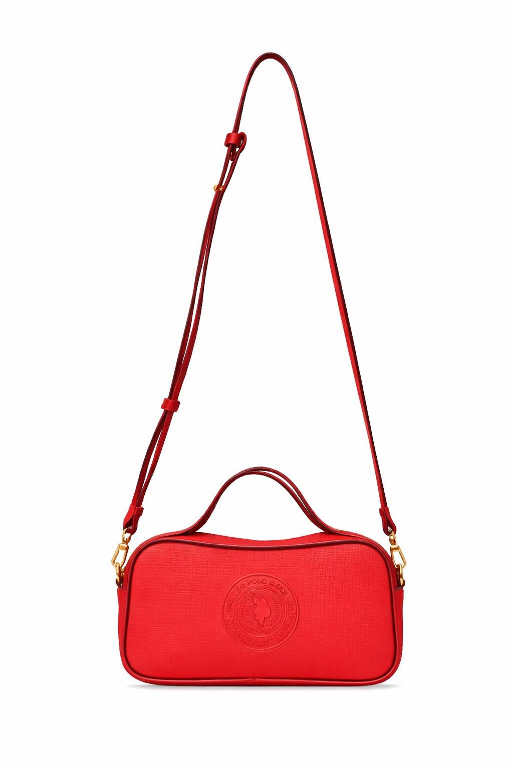 U.S. Polo Assn. Çapraz Askılı Kadın Çanta Kırmızı Us25270