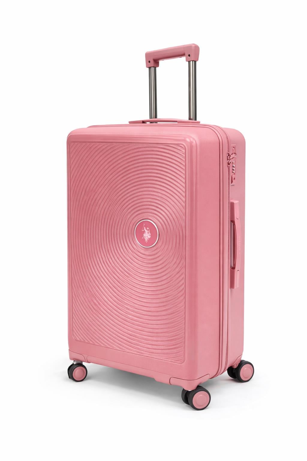 U.S. Polo Assn. Büyük Boy %100 Polipropilen Valiz Pudra 26040