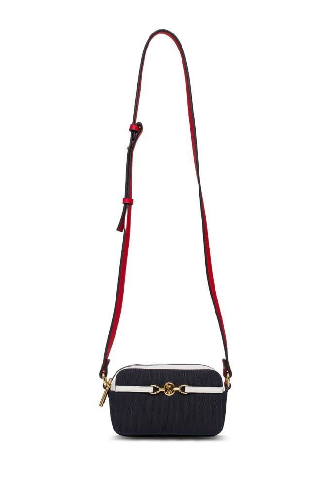 U.S. Polo Assn. Çapraz Askılı Kadın Çanta Lacivert-Kırmızı-Beyaz Us25232