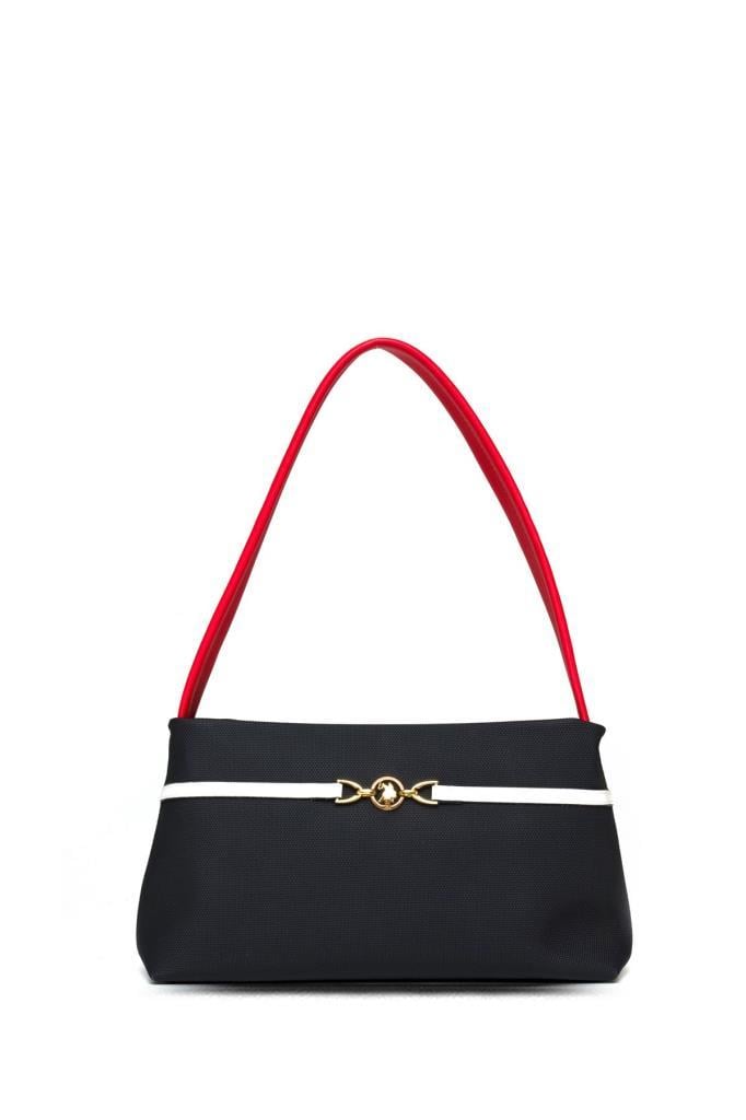 U.S. Polo Assn. Çapraz Askılı Kadın Çanta Lacivert-Beyaz-Kırmızı Us25230