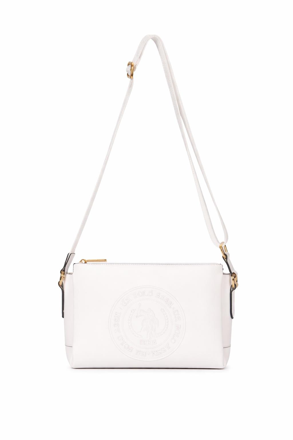 U.S. Polo Assn. Çapraz Askılı Kadın Çanta Beyaz Us25268