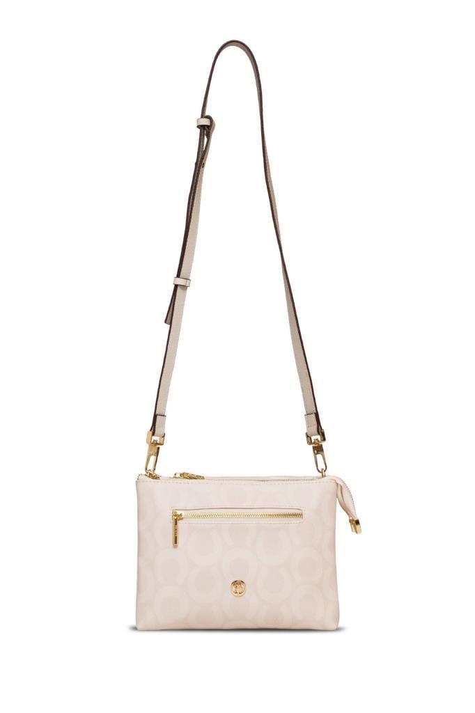 U.S. Polo Assn. Çapraz Askılı Kadın Çanta Ekru Us25164